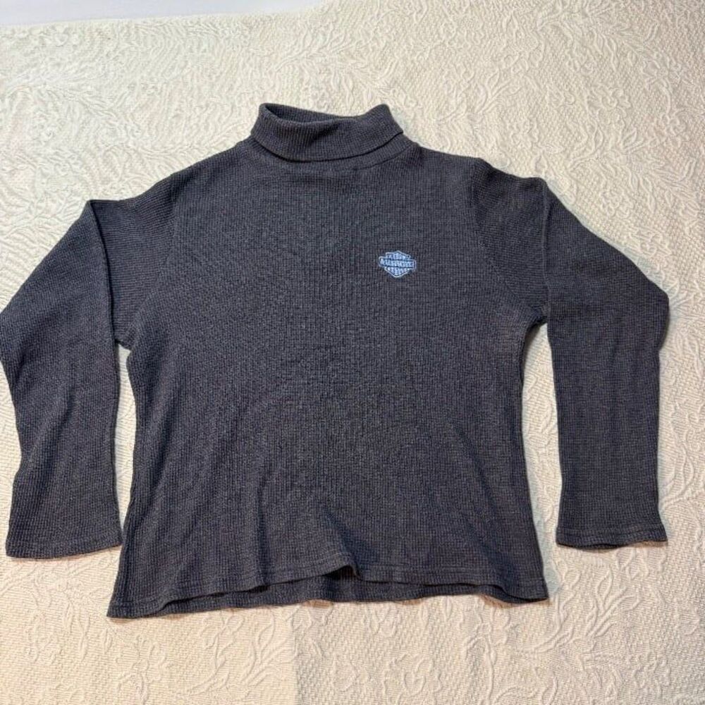 Harley-Davidson Kersting's North Judson IN Waffle Mock Neck Size XL